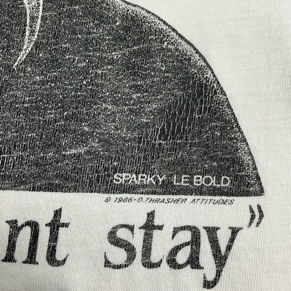 Vintage 80s Bates Motel by Sparky Lebold single stitch T-shirt USA made - Picture 3 of 7